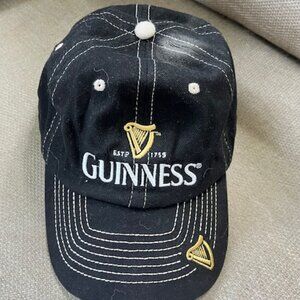 Guinness Dublin Ireland Beer Hat Cap Men's Black Cotton Adjustable Baseball